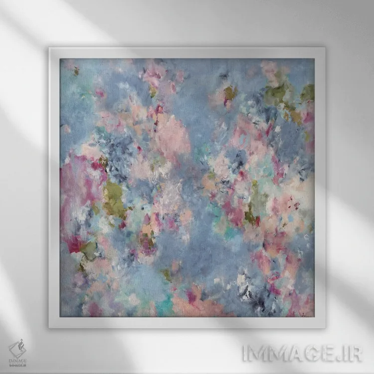 تابلو عشق تابستانی اثر آماندا توپـه - نمای قابدار سفید