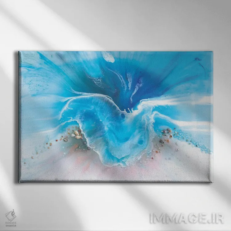 تابلو حالوهوای کوگی (ساحل استرالیا) اثر آنتوانل - نمای روبهرو روی دیوار