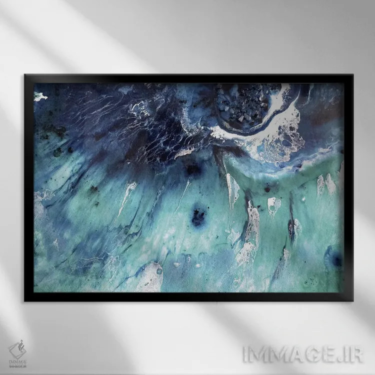 تابلو موجسواری باندای (ساحل استرالیا) اثر آنتوانل - نمای قابدار مشکی