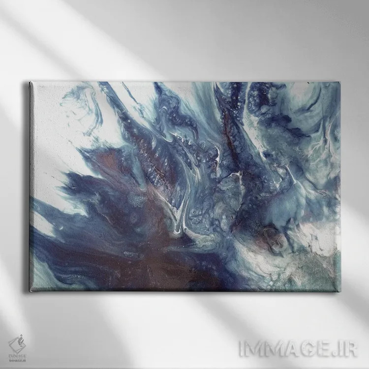 تابلو رؤیاپردازی بوهو برونته خاکستری اثر آنتوانل - نمای روبهرو روی دیوار