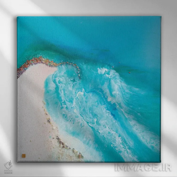 تابلو دردل دور (نام یک مکان ساحلی در انگلیس) اثر آنتوانل - نمای روبهرو روی دیوار