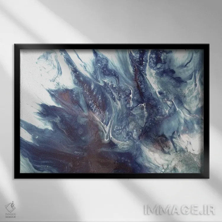 تابلو رؤیاپردازی بوهو برونته خاکستری اثر آنتوانل - نمای قابدار مشکی