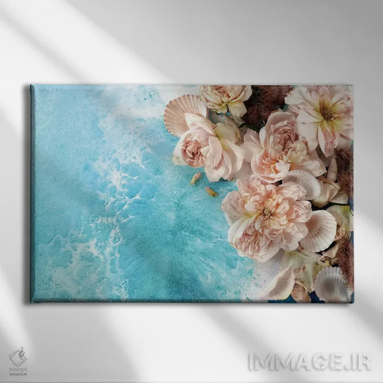 تابلو قدرت گلها (جنبش هیپی) اثر آنتوانل - نمای روبهرو روی دیوار