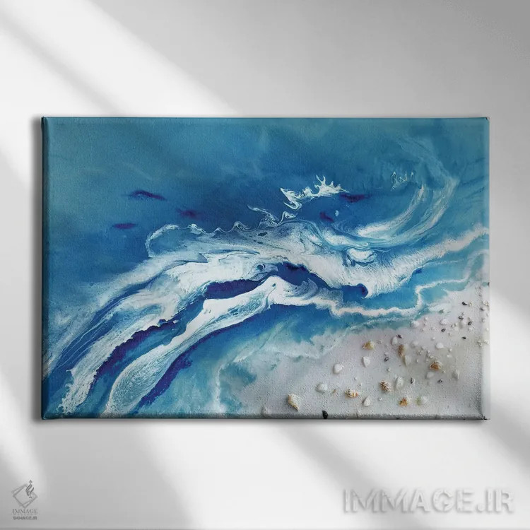 تابلو آرمانشهر بالی خاکستری اثر آنتوانل - نمای روبهرو روی دیوار