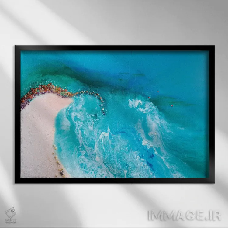 تابلو آرامش اثر آنتوانل - نمای قابدار مشکی