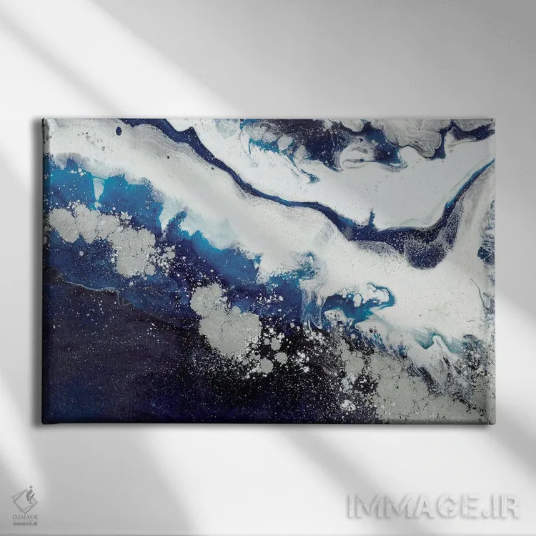 تابلو بندر سیدنی سیاه II اثر آنتوانل - نمای روبهرو روی دیوار