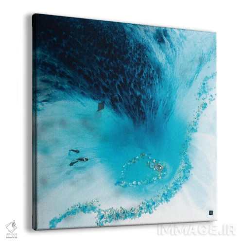 تابلو تالاب آبی اثر آنتوانل - نمای پرسپکتیو محصول