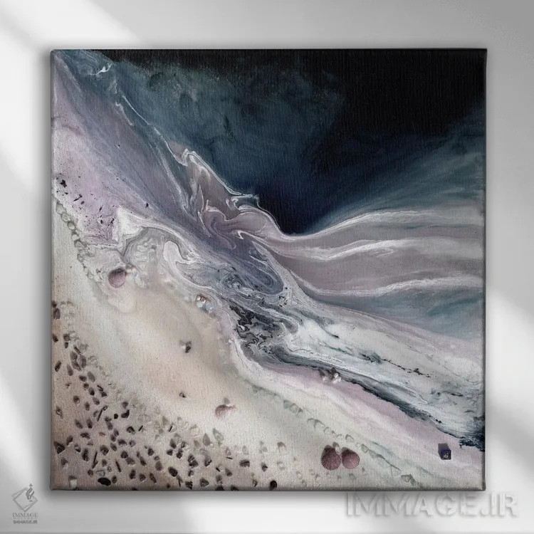 تابلو آسمان مخملی خنثی اثر آنتوانل - نمای روبهرو روی دیوار