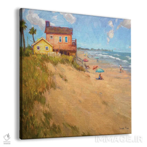 تابلو آرامش ساحلی اثر آرونا رائو - نمای پرسپکتیو محصول