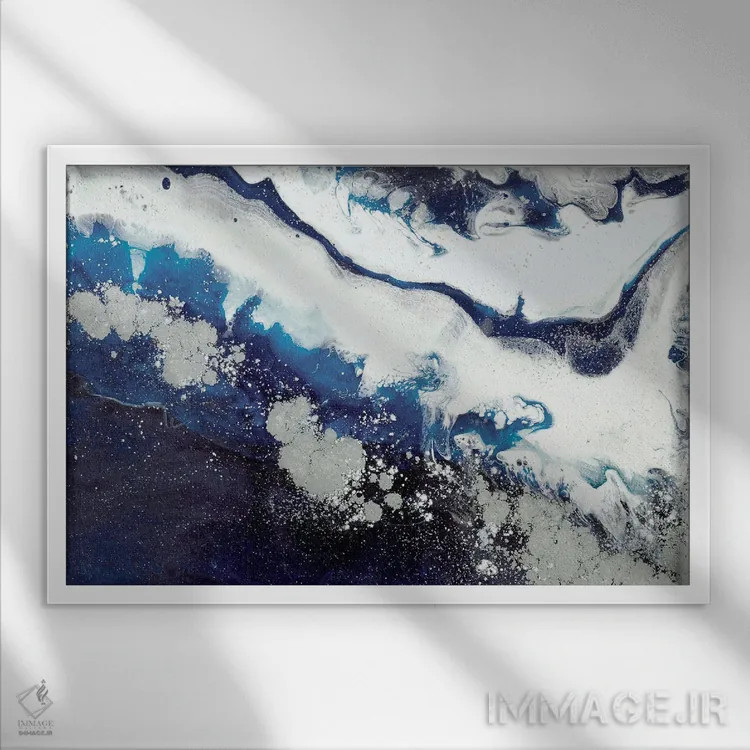 تابلو بندر سیدنی سیاه II اثر آنتوانل - نمای قابدار سفید