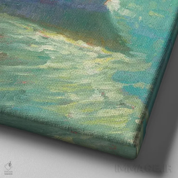 تابلو ذهنی آفتابی اثر آرونا رائو - نمای نزدیک بافت بوم