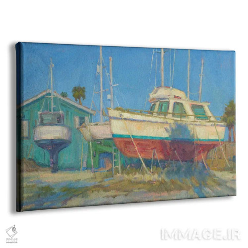 تابلو زبان قایقها (اصطلاحات قایقرانی) اثر آرونا رائو - نمای پرسپکتیو محصول