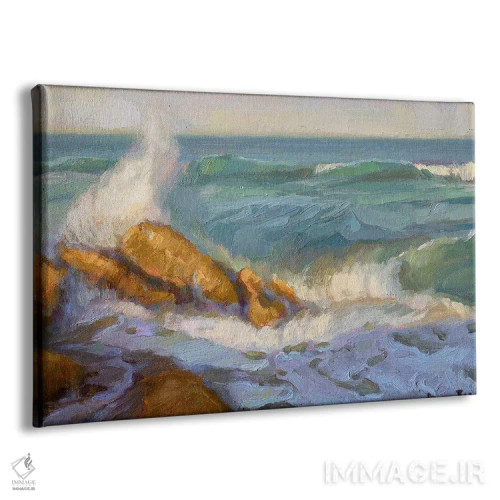 تابلو سرناد اسپری دریا اثر آرونا رائو - نمای پرسپکتیو محصول