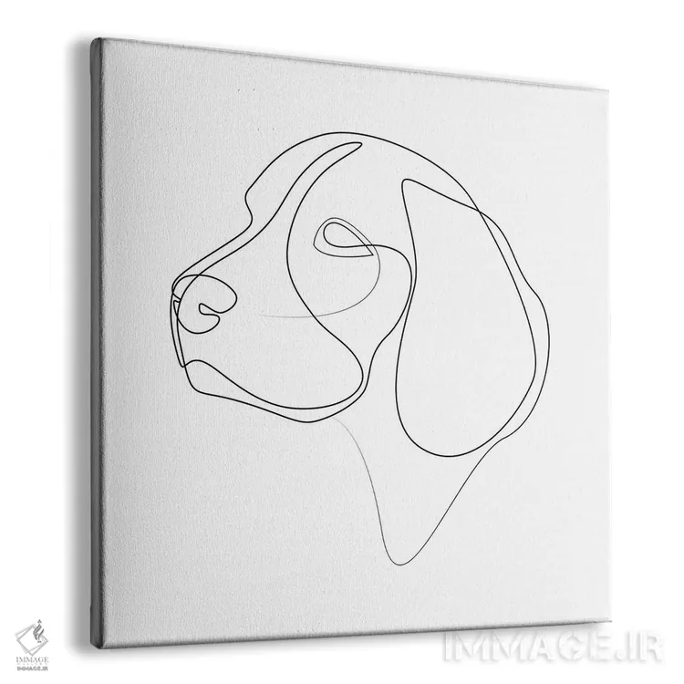 تابلو بیگل (نژاد سگ) اثر ادیلوم - نمای پرسپکتیو محصول