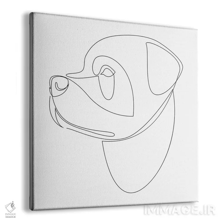 تابلو روتوایلر (نژاد سگ) اثر ادیلوم - نمای پرسپکتیو محصول