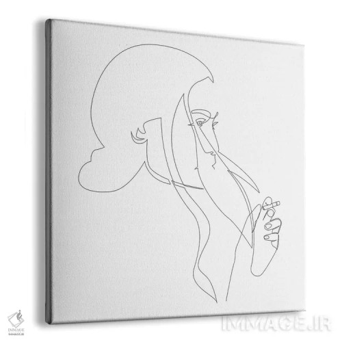 تابلو دود تکخطی اثر ادیلوم - نمای پرسپکتیو محصول