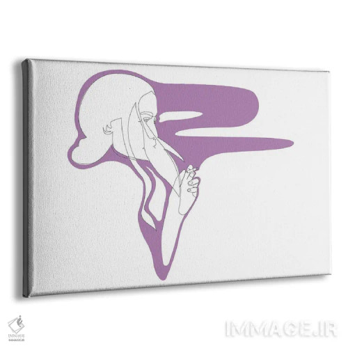 تابلو دود ارغوانی اثر ادیلوم - نمای پرسپکتیو محصول