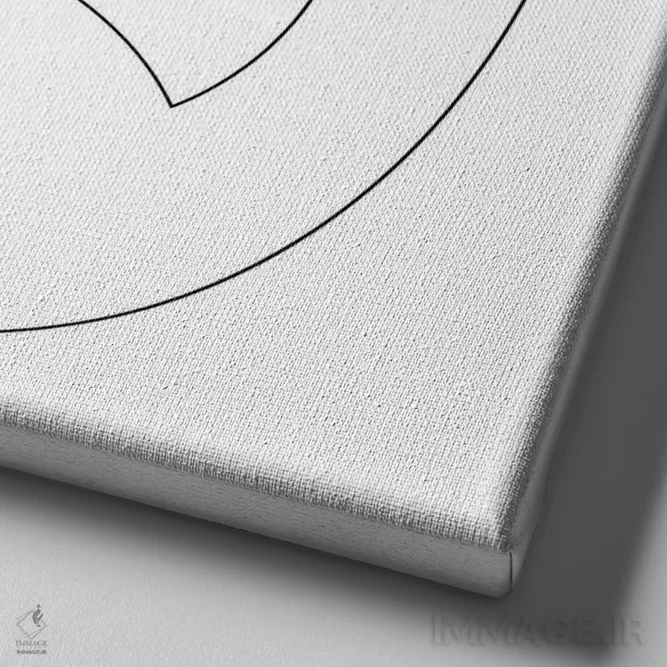 تابلو سنت برنارد (نژاد سگ) اثر ادیلوم - نمای نزدیک بافت بوم