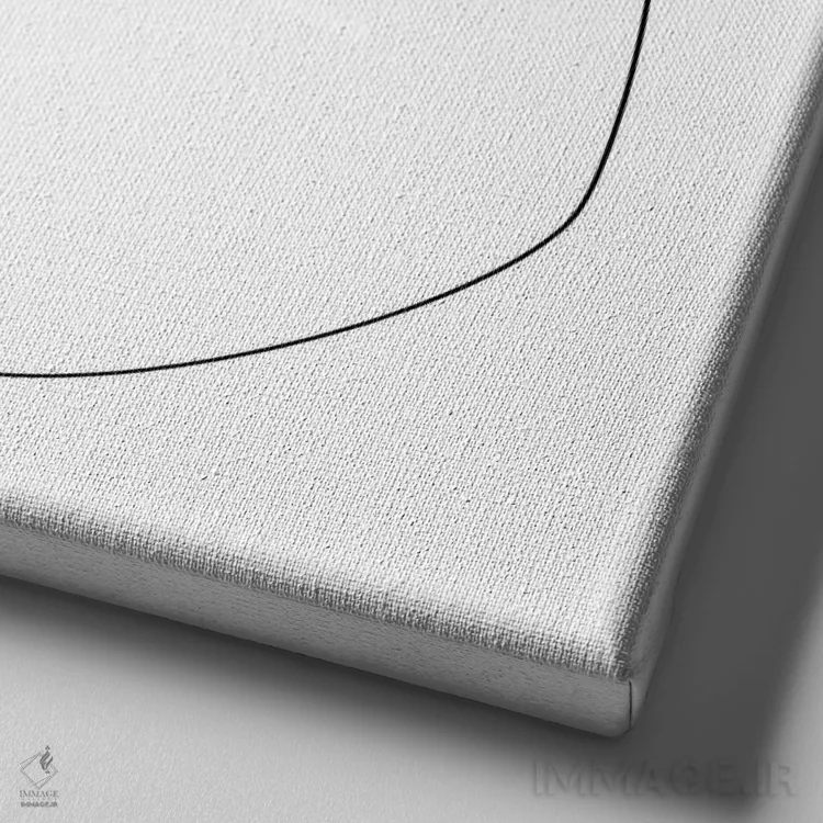 تابلو پودل (نژاد سگ) اثر ادیلوم - نمای نزدیک بافت بوم