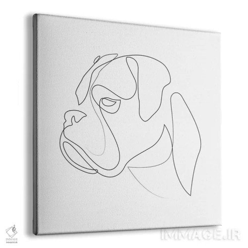 تابلو باکسر (نژاد سگ) اثر ادیلوم - نمای پرسپکتیو محصول