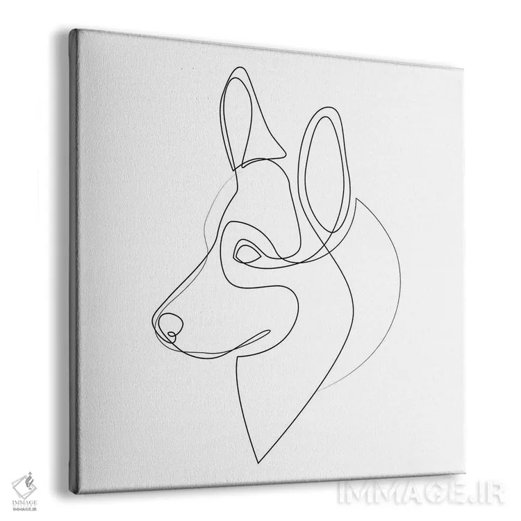 تابلو ولش کورگی پمبروک (نژاد سگ) اثر ادیلوم - نمای پرسپکتیو محصول