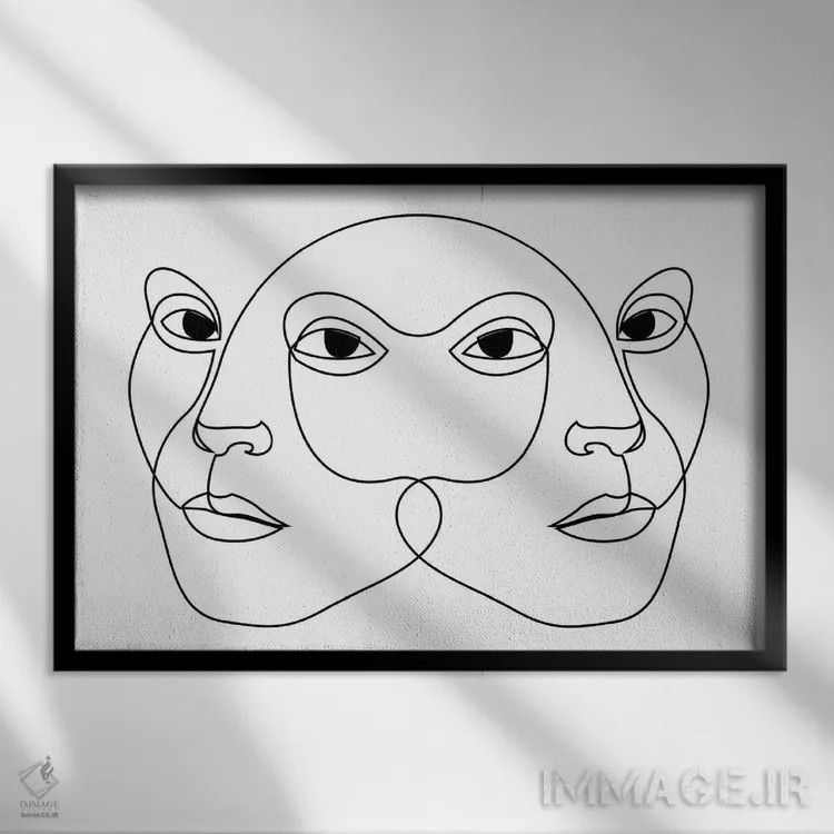 تابلو نظارت D اثر ادیلوم - نمای قابدار مشکی