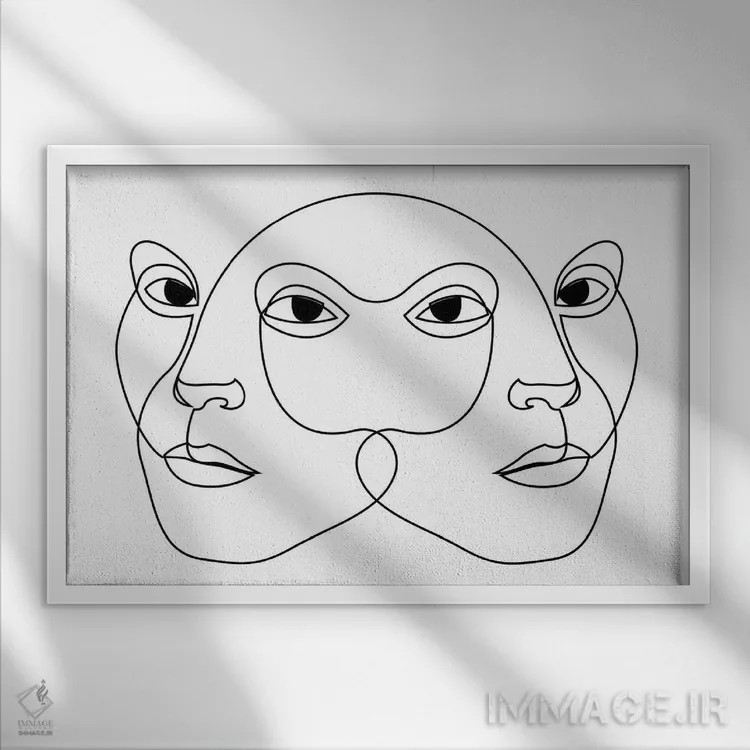تابلو نظارت D اثر ادیلوم - نمای قابدار سفید