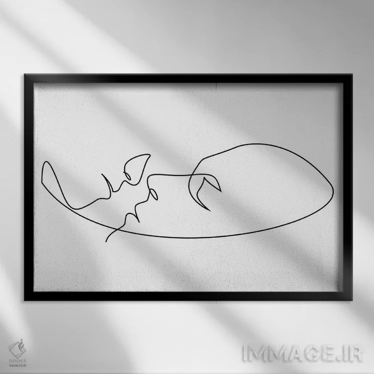 تابلو تنیده اثر ادیلوم - نمای قابدار مشکی