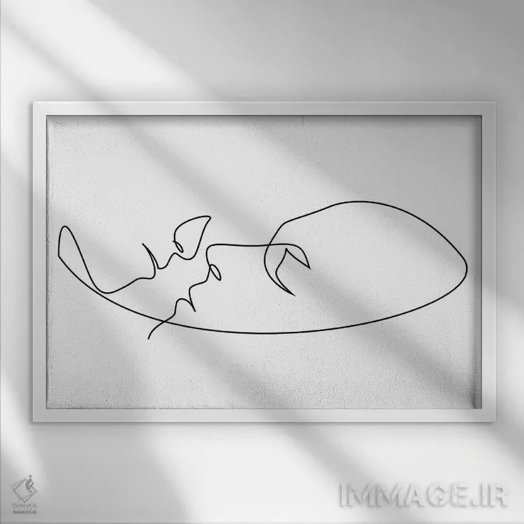 تابلو تنیده اثر ادیلوم - نمای قابدار سفید