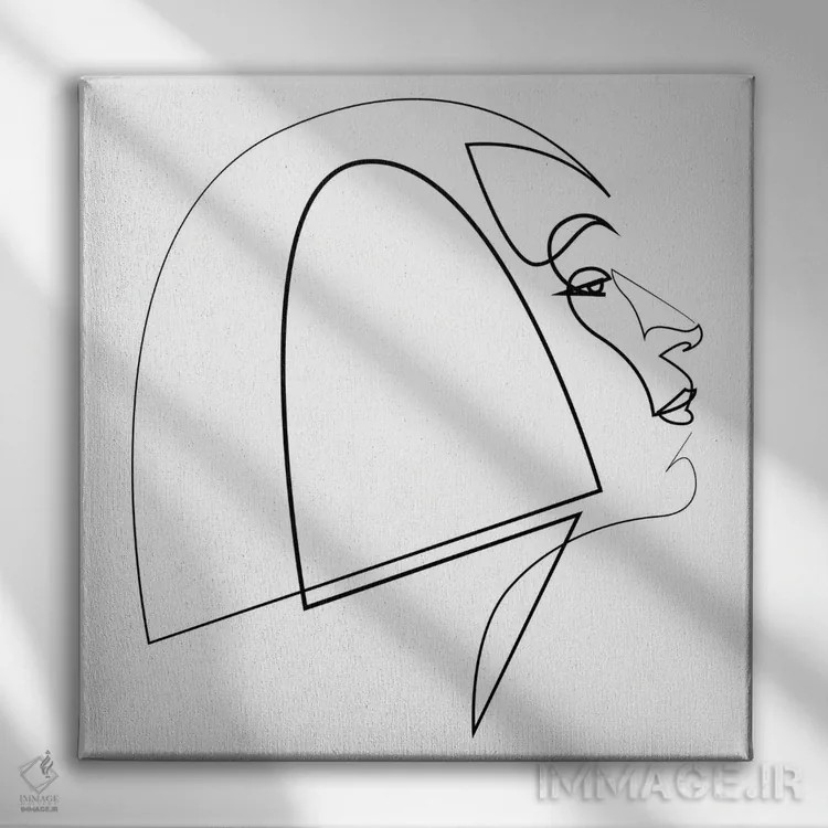 تابلو زدتایل (کد اختصاصی) اثر ادیلوم - نمای روبهرو روی دیوار