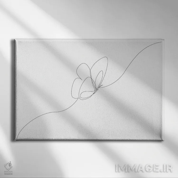 تابلو پروانه اثر ادیلوم - نمای روبهرو روی دیوار