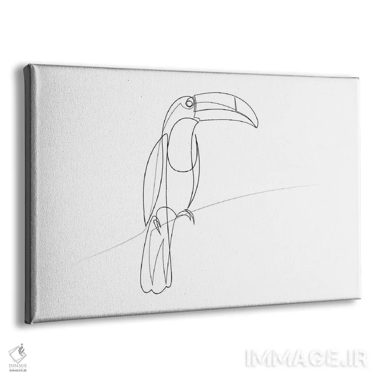 تابلو توکان تکخطی اثر ادیلوم - نمای پرسپکتیو محصول