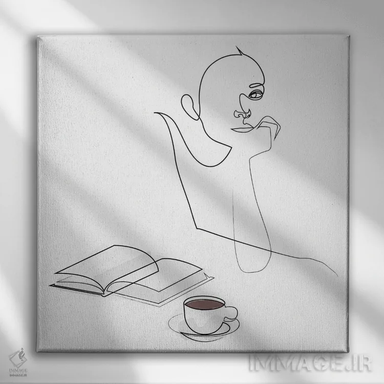 تابلو انتظار اثر ادیلوم - نمای روبهرو روی دیوار