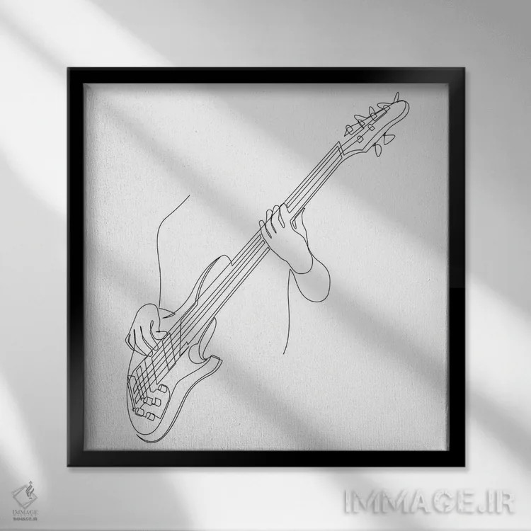 تابلو باهال اثر ادیلوم - نمای قابدار مشکی