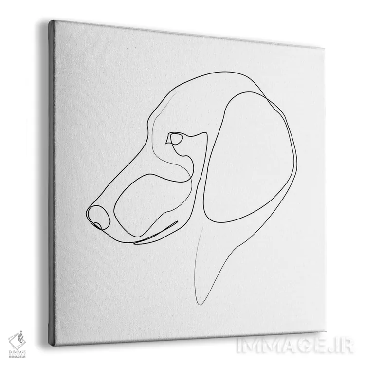 تابلو داشهوند (سگ) اثر ادیلوم - نمای پرسپکتیو محصول