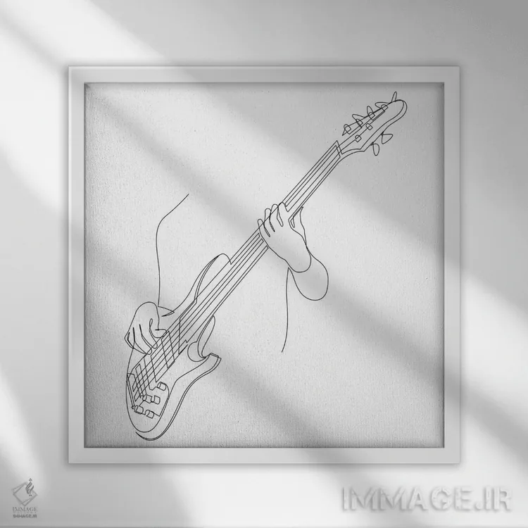 تابلو باهال اثر ادیلوم - نمای قابدار سفید