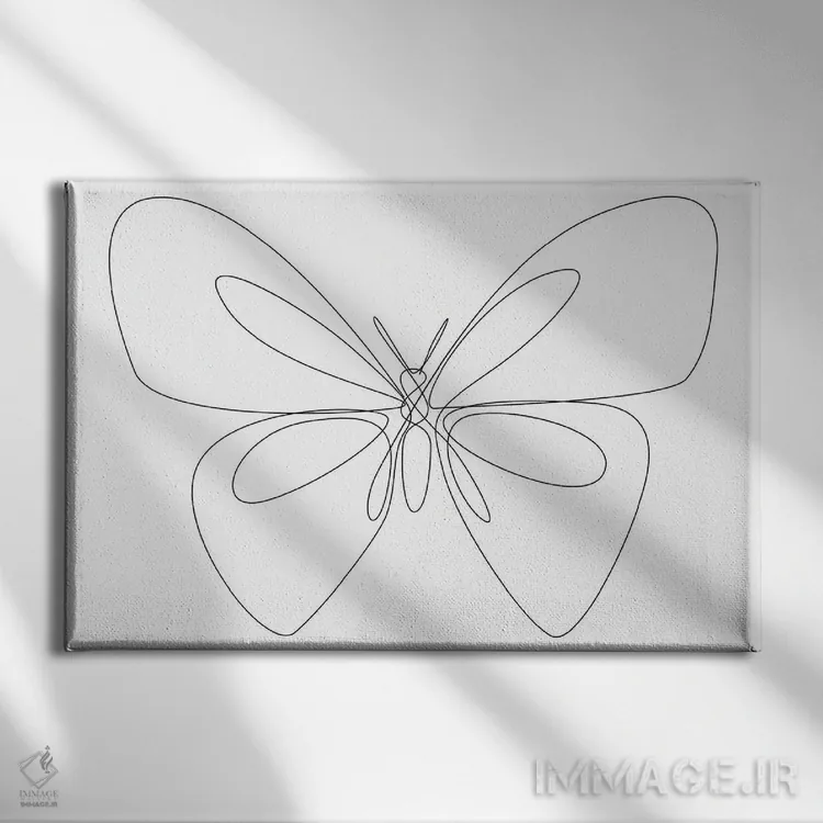 تابلو پروانه S اثر ادیلوم - نمای روبهرو روی دیوار