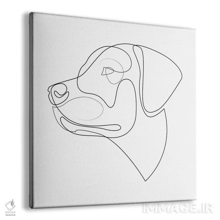 تابلو لبرادور رتریور (سگ) اثر ادیلوم - نمای پرسپکتیو محصول