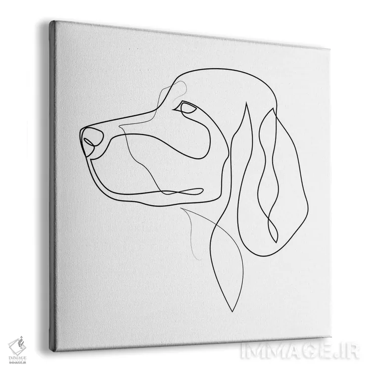 تابلو آیریش ستر (سگ) اثر ادیلوم - نمای پرسپکتیو محصول