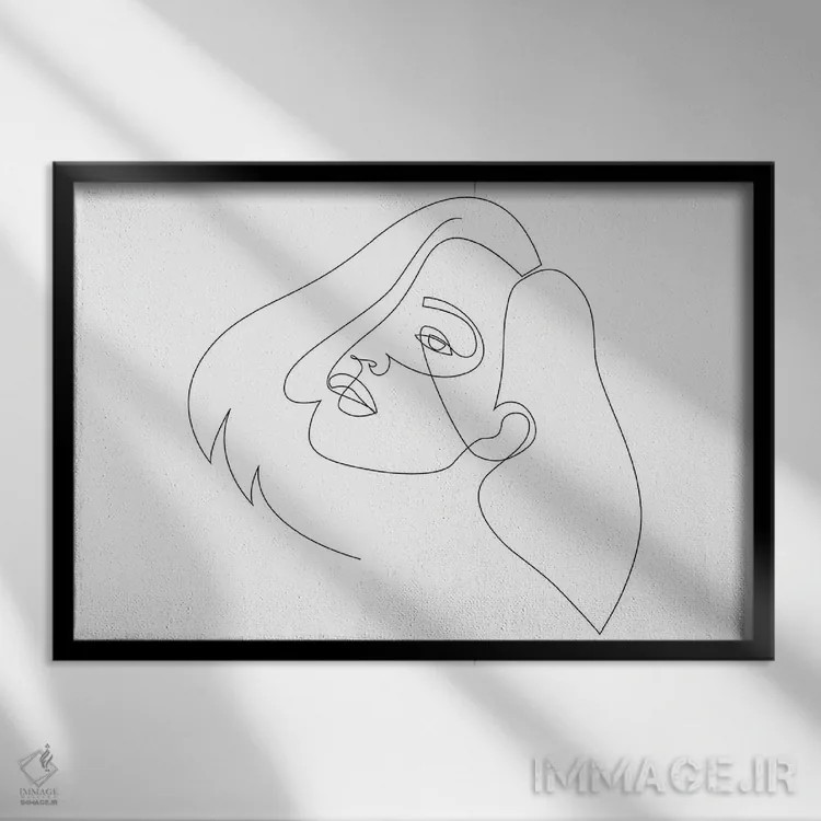 تابلو شادمانی اثر ادیلوم - نمای قابدار مشکی