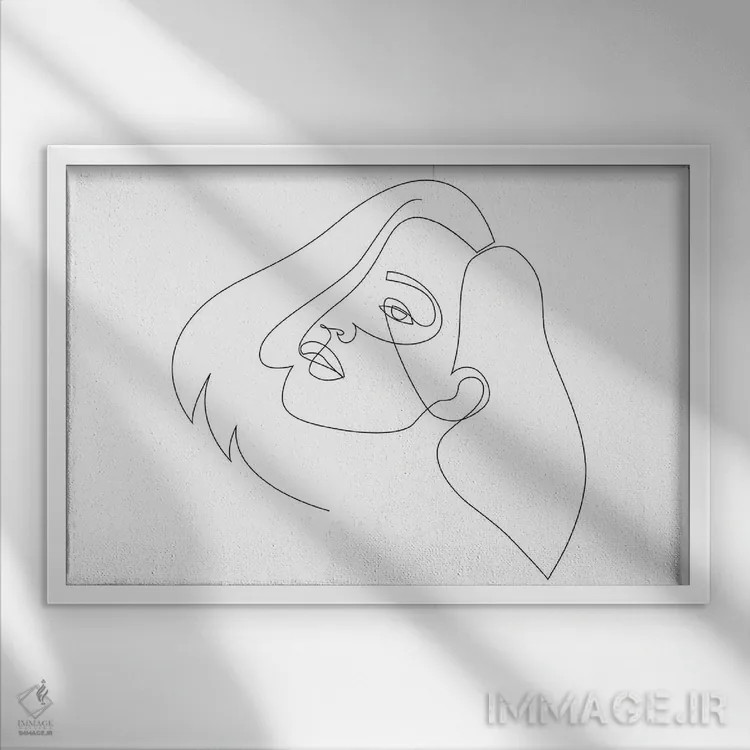 تابلو شادمانی اثر ادیلوم - نمای قابدار سفید