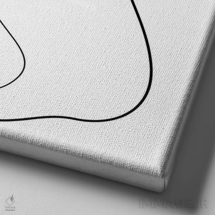 تابلو کاولیر کینگ چارلز (سگ) اثر ادیلوم - نمای نزدیک بافت بوم