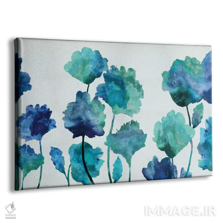 تابلو شکوفهٔ آبی اثر ونسا آستین - نمای پرسپکتیو محصول