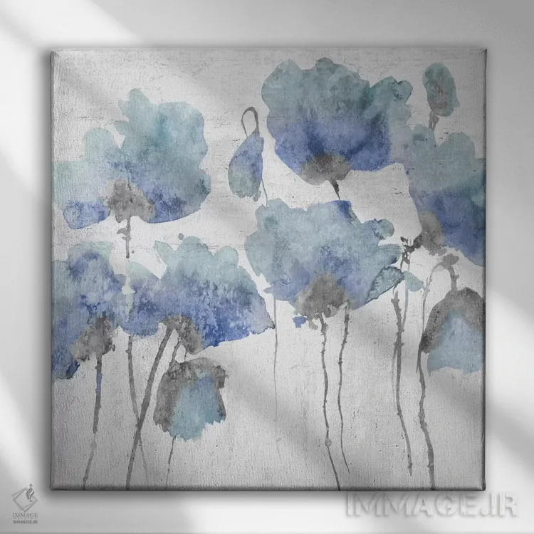 تابلو دوستان نیلی II اثر ونسا آستین - نمای روبهرو روی دیوار