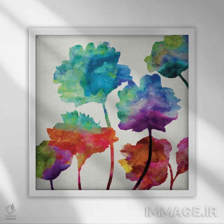 تابلو در اوج شکوفایی II اثر ونسا آستین - نمای قابدار سفید