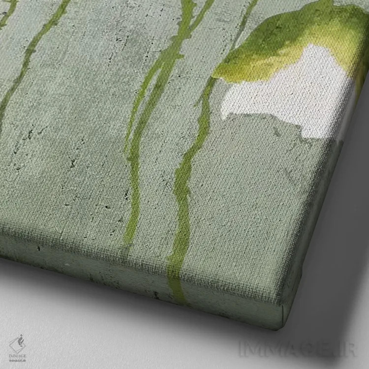 تابلو گردهمایی گلها II اثر ونسا آستین - نمای نزدیک بافت بوم