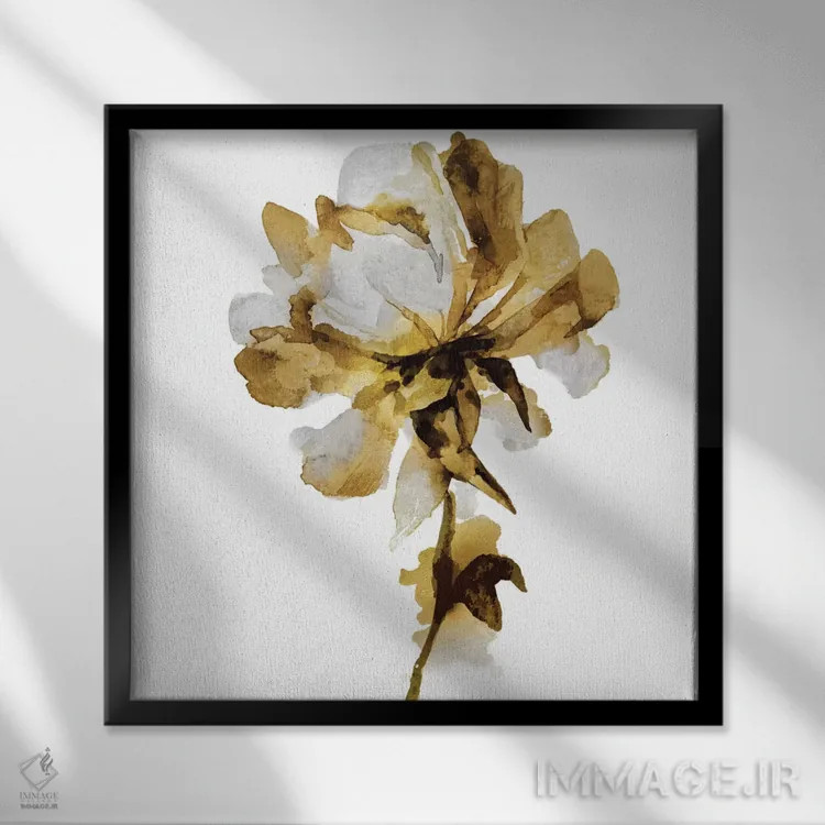 تابلو شکوفهٔ تازه I اثر ونسا آستین - نمای قابدار مشکی