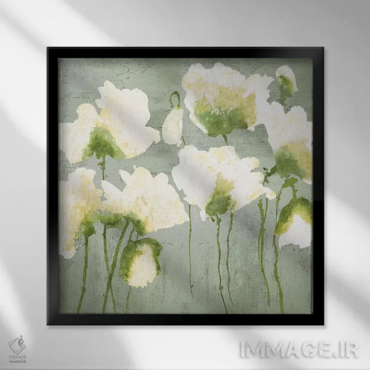 تابلو گردهمایی گلها II اثر ونسا آستین - نمای قابدار مشکی