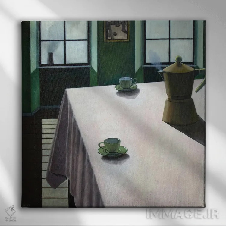 تابلو مکاتبه اثر آندریا واندونی - نمای روبهرو روی دیوار