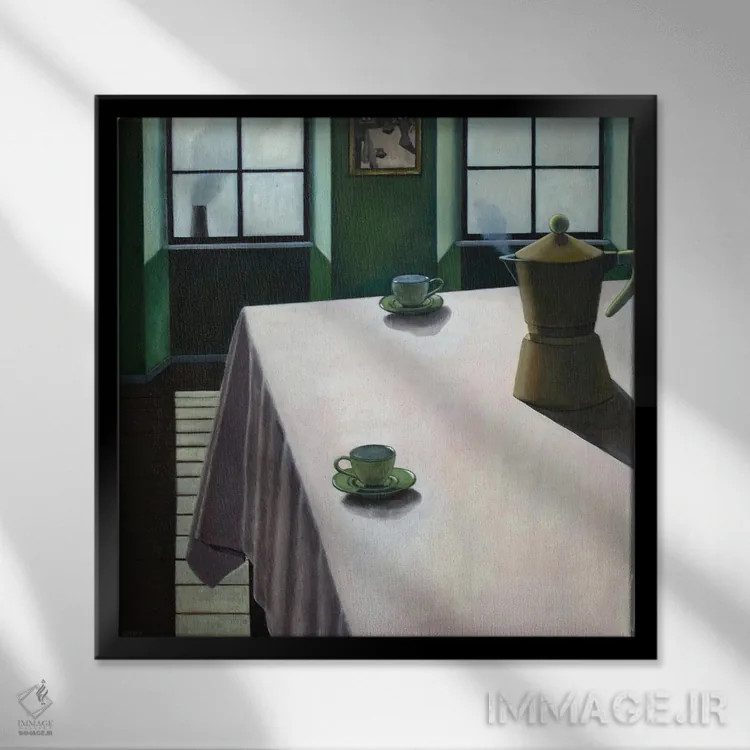 تابلو مکاتبه اثر آندریا واندونی - نمای قابدار مشکی